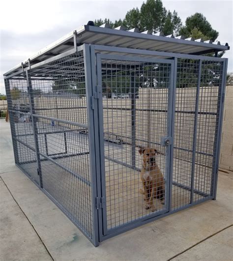 metal dog enclosure|solid panels for dog kennels.